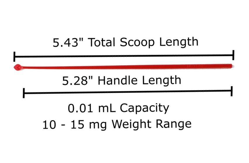 MG MICRO SCOOP SPOON FOR MEASURING SMALL POWDERS SUPPLEMENTS