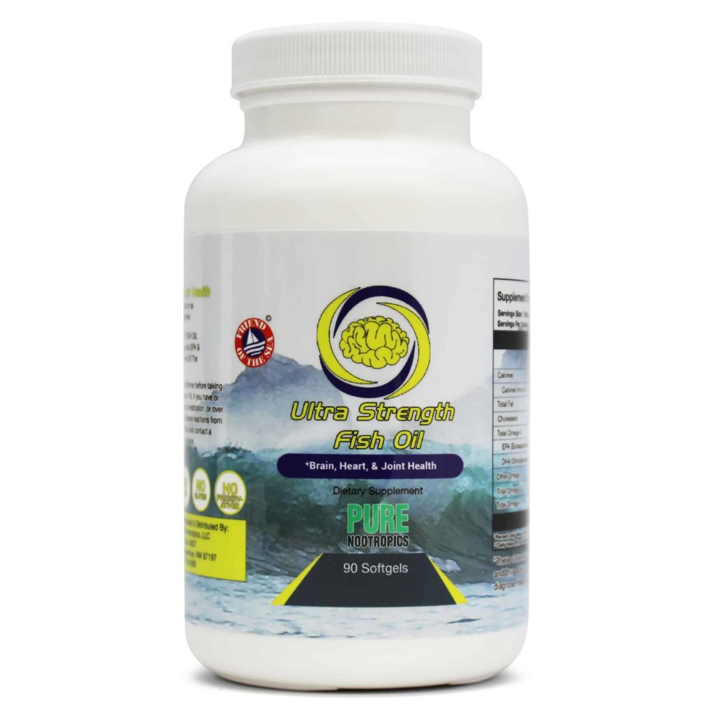 Fish Oil DHA EPA 1:1 (Ultra Strength) 90 Softgels - BeamZen